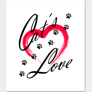 Cat's Love Posters and Art